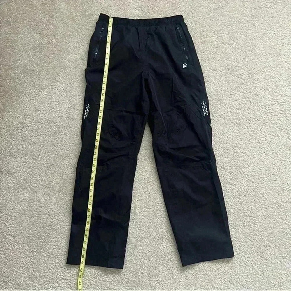 ROAD RUNNER Sports Men’s Size Medium Black Pants Pro Velocity 100% Polyester Zip - Picture 8 of 14